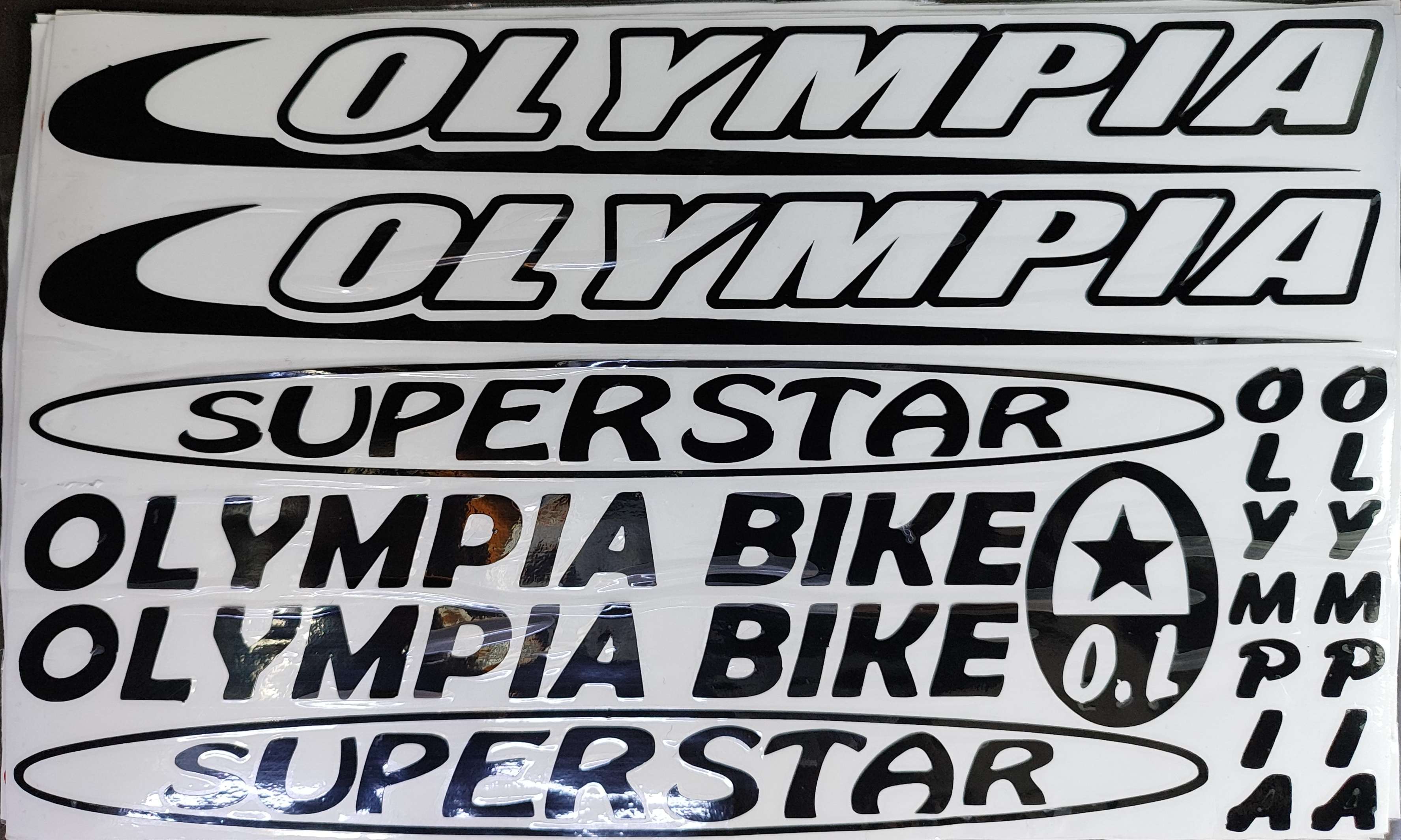برچسب شبرنگ دوچرخه المپیا OLYMPIA